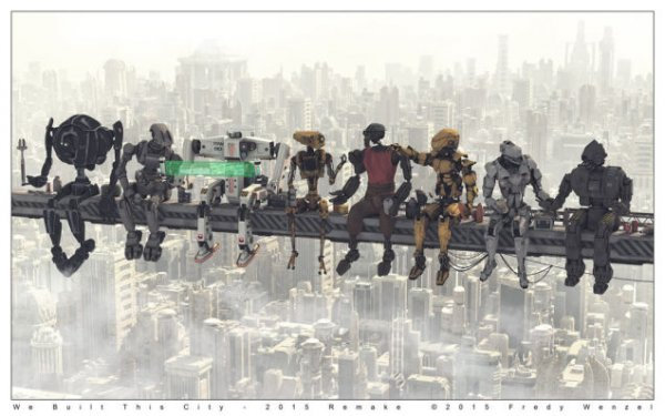 机器人版《摩天大楼上的午餐》