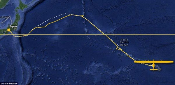 连飞5天后，太阳能飞机终于抵达夏威夷